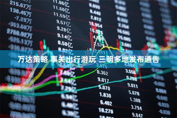 万达策略 事关出行游玩 三明多地发布通告